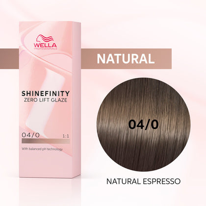 Wella Shinefinity 60ml 04/0 Natural Espresso