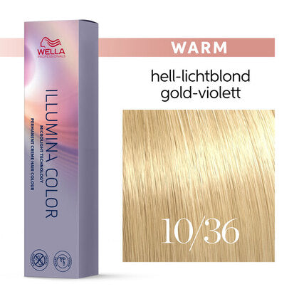 Wella Illumina Color 60ml 10/36 hell- lichtblond gold-violett