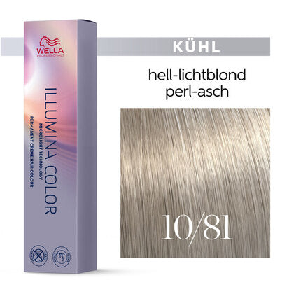 Wella Illumina Color 60ml 10/81 hell lichtblond perl asch