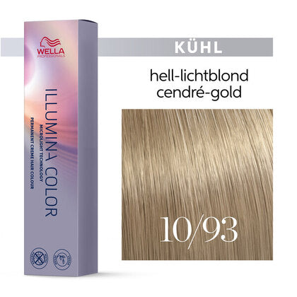 Wella Illumina Color 60ml 10/93 hell- lichtblond cendre-gold
