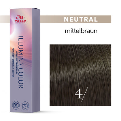 Wella Illumina Color 60ml 4/ mittelbraun pur