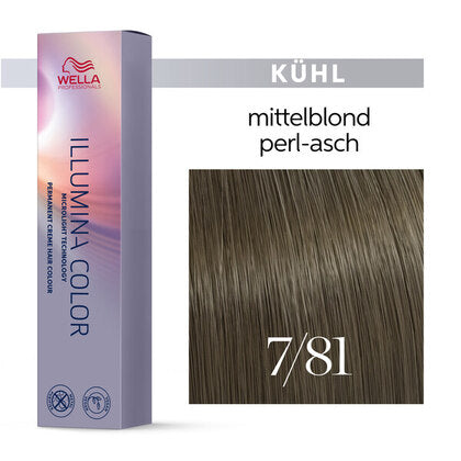 Wella Illumina Color 60ml   7/81  mittelblond perl-asch
