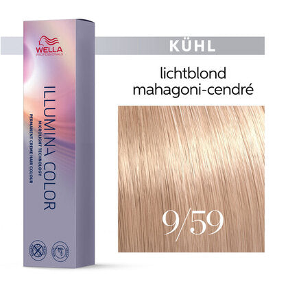 Wella Illumina Color 60ml 9/59 lichtblond mahagoni cendre