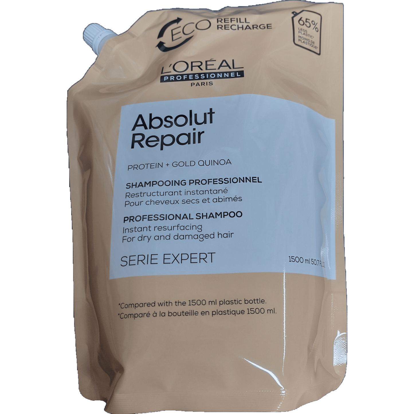 L'oreal Expert Absolut Repair Gold Quinoa + Protein Shampoo 1500ml Refill