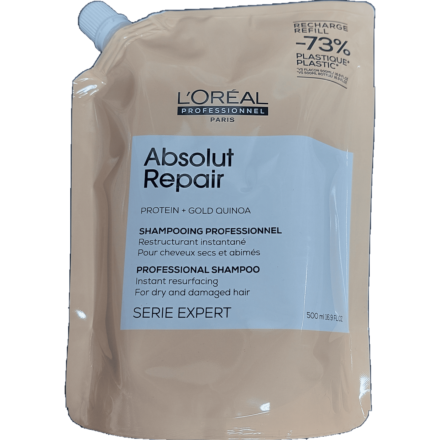 L'oreal Expert Absolut Repair Gold Quinoa + Protein Shampoo 500ml Refill
