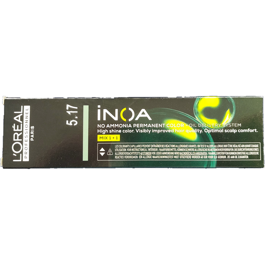 L'oreal Inoa Cremehaarfarbe 5,17 hellbraun ash kühl 60ml