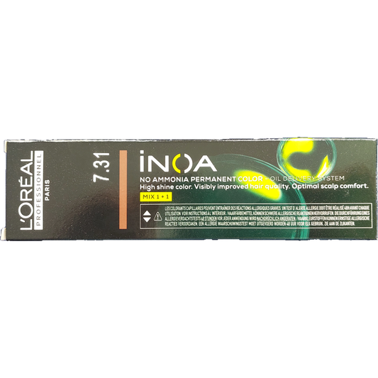 L'oreal Inoa Haarfarbe 7,31 mittelblond gold asch 60ml