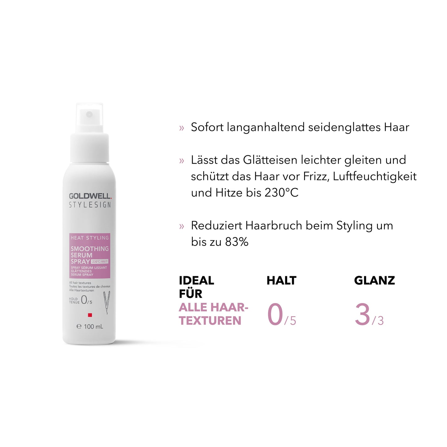 Goldwell Stylesign Heat Styler glättendes Serum Spray 100ml