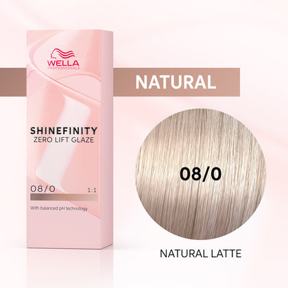 Wella Shinefinity 60ml 08/0 Natural Latte