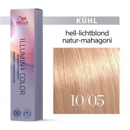 Wella Illumina Color 60ml  10/05 hell- lichtblond natur-mahagoni
