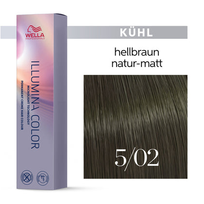 Wella Illumina Color 60ml  5/02 hellbraun natur-matt