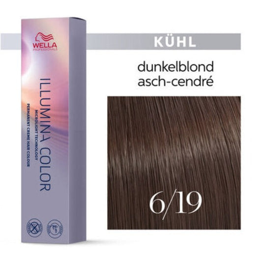 Wella Illumina Color 60ml    6/19  dunkelblond asch-cendre