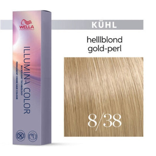 Wella Illumina Color 60ml    8/38  hellblond gold-perl