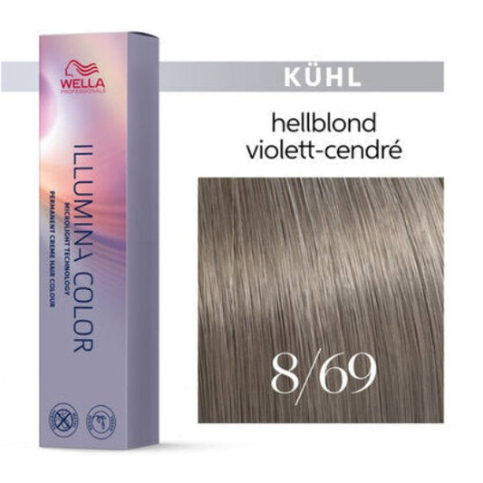 Wella Illumina Color 60ml    8/69  hellblond violett-cendre