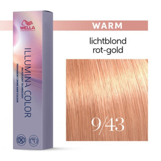 Wella Illumina Color 60ml    9/43  lichtblond rot-gold