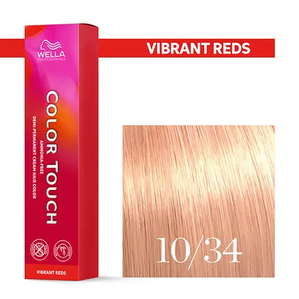 Wella Color Touch 60 ml 10/34 hell lichtblond gold rot