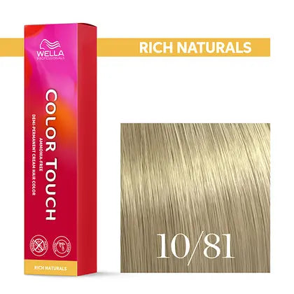 Wella Color Touch 60 ml 10/81 hell lichtblond perl asch