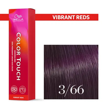 Wella Color Touch 60 ml 3/66 dunkelbraun violett intensiv