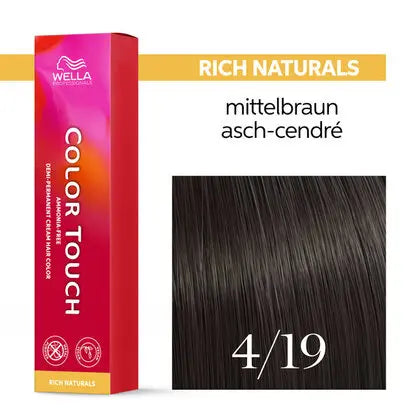 Wella Color Touch 60 ml 4/19 mittelbraun asch cendre