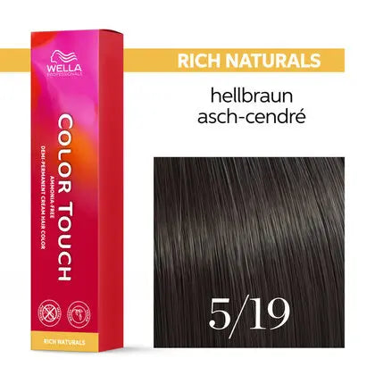 Wella Color Touch 60 ml 5/19 hellbraun asch cendre