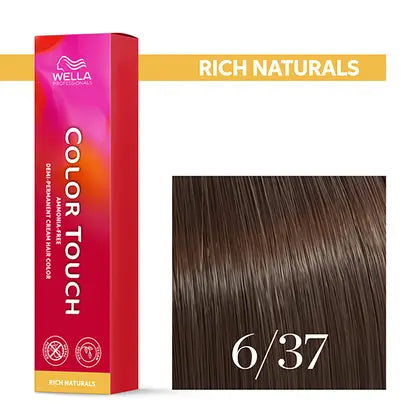 Wella Color Touch 60 ml 6/37 dunkelblond gold braun