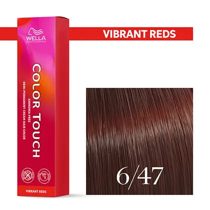 Wella Color Touch 60 ml 6/47 dunkelblond rot braun