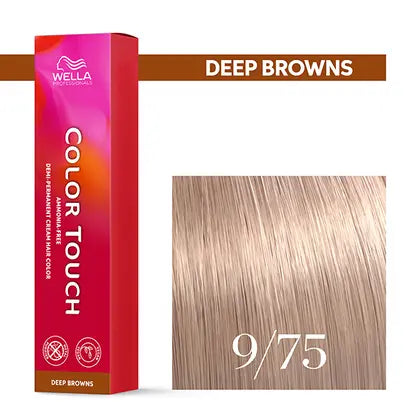 Wella Color Touch 60 ml 9/75 lichtblond braun mahagoni