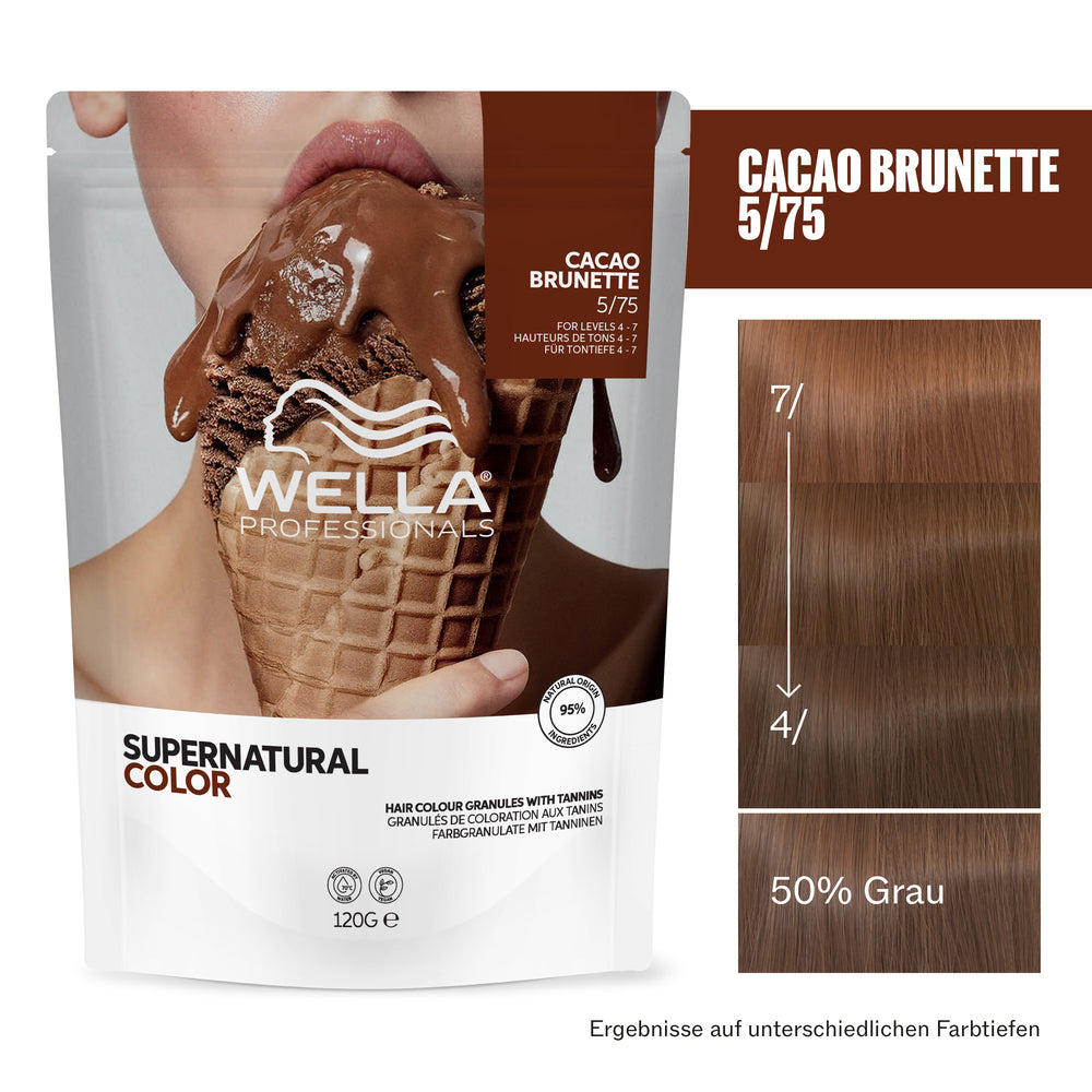 Wella Supernatural Color 5/75 Cacao Brunette 120g by Frisör Schäfer Online Shop.