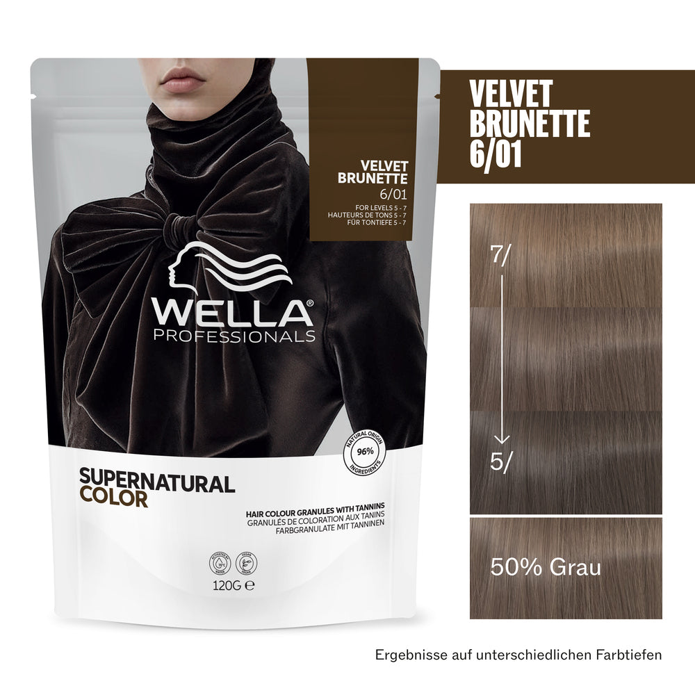 Wella Supernatural Color 6/01 Velvet Brunette 120g by Frisör Schäfer Online Shop.