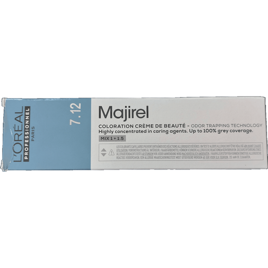 L'oreal Majirel Haarfarbe 7.12 mittelblond asch irise 60ml