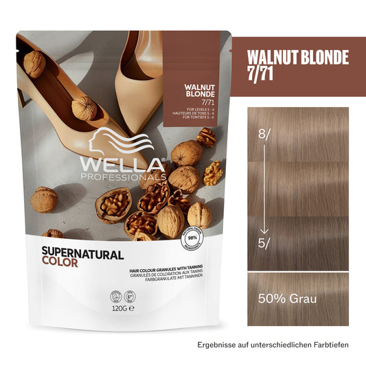 Wella Supernatural Color 7/71 Walnut Blond120g by Frisör Schäfer Online Shop.