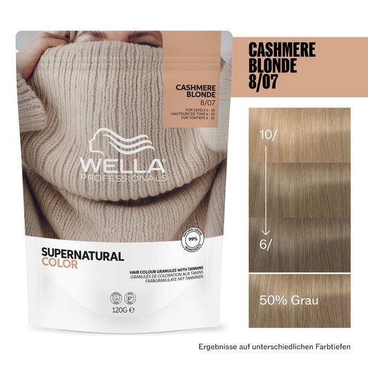 Wella Supernatural Color 8/07 Cashmere Blonde 120g by Frisör Schäfer Online Shop.