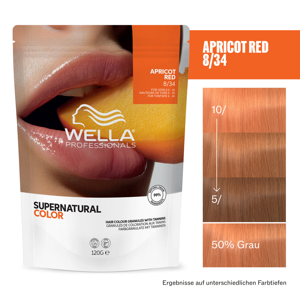 Wella Supernatural Color 8/34 Apricot Red 120g by Frisör Schäfer Online Shop.
