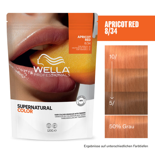 Wella Supernatural Color 8/34 Apricot Red 120g by Frisör Schäfer Online Shop.
