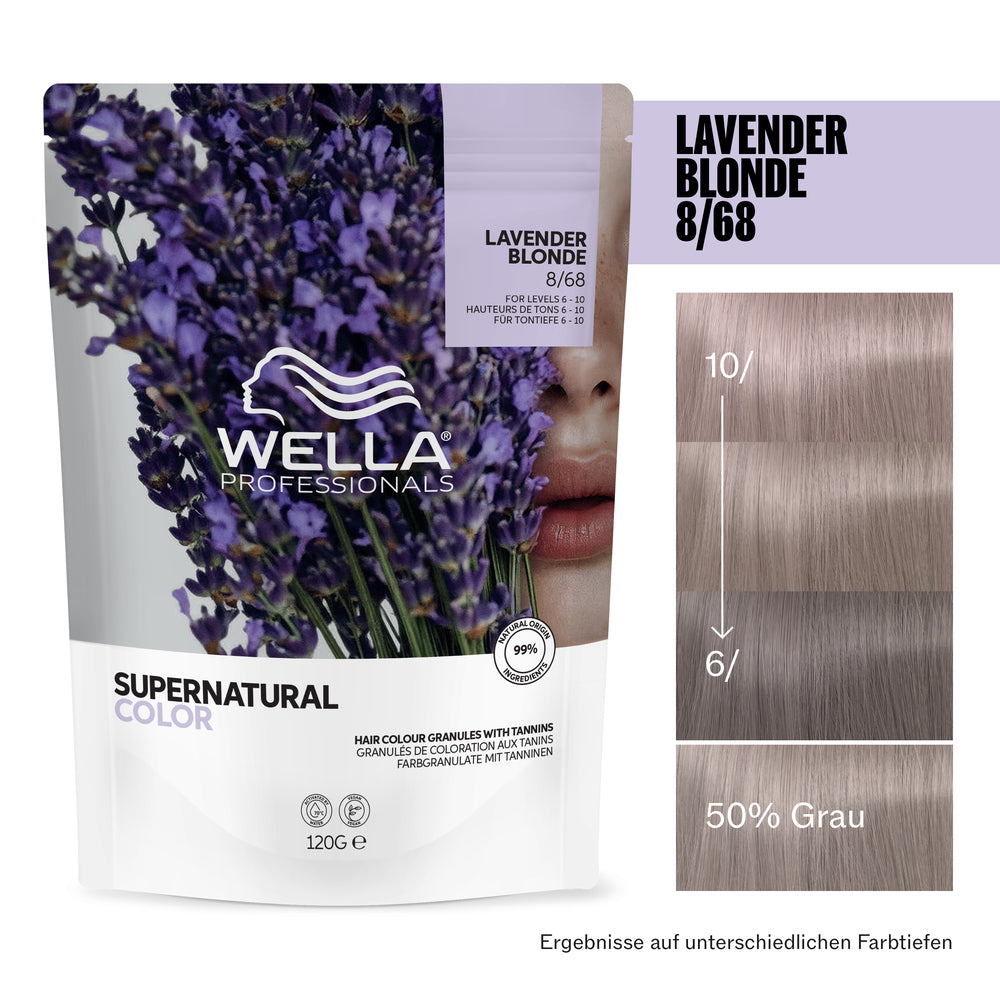 Wella Supernatural Color 8/68 Lavender Blonde 120g by Frisör Schäfer Online Shop.