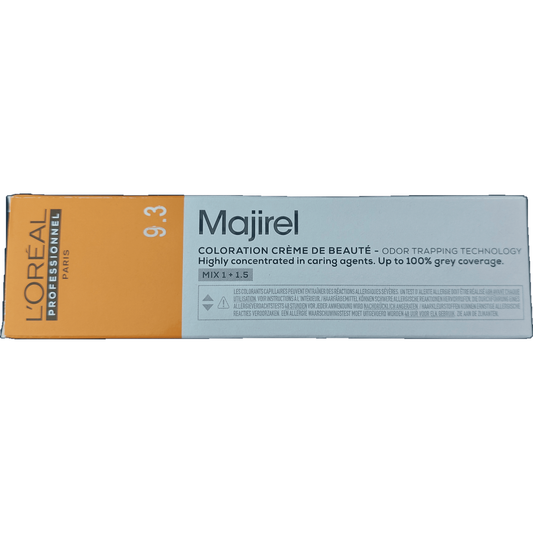 L'oreal Majirel Haarfarbe 9.3 sehr helles blond asch gold 60ml
