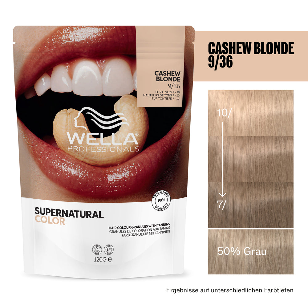 Wella Supernatural Color 9/36 Cashew Blonde 120g by Frisör Schäfer Online Shop.