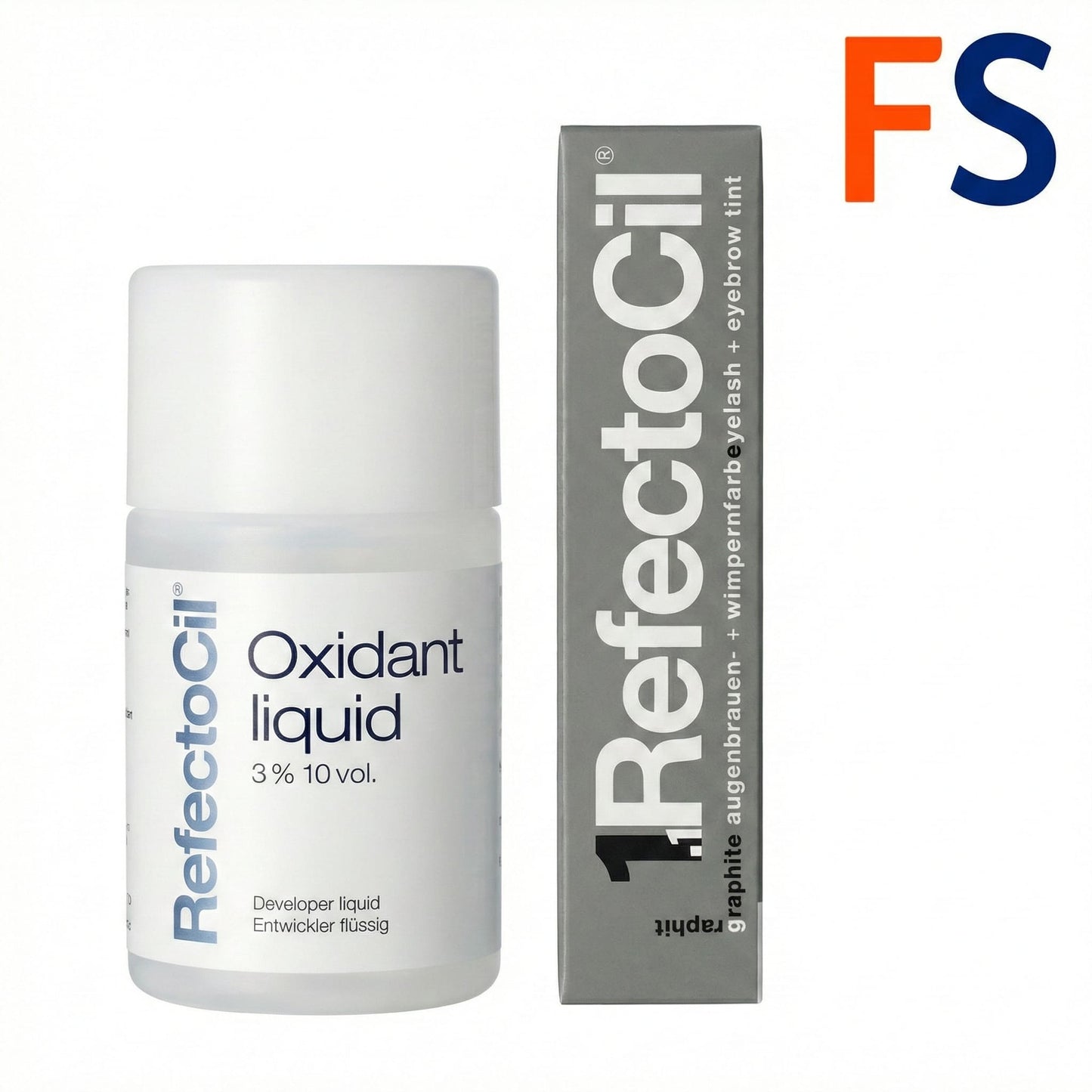 Refectocil Augenbrauen & Wimpernfarbe Nr. 1.1 + Entwickler flüssig 1 Set