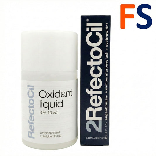 Refectocil Augenbrauen & Wimpernfarbe Nr. 2 + Entwickler flüssig  1 Set