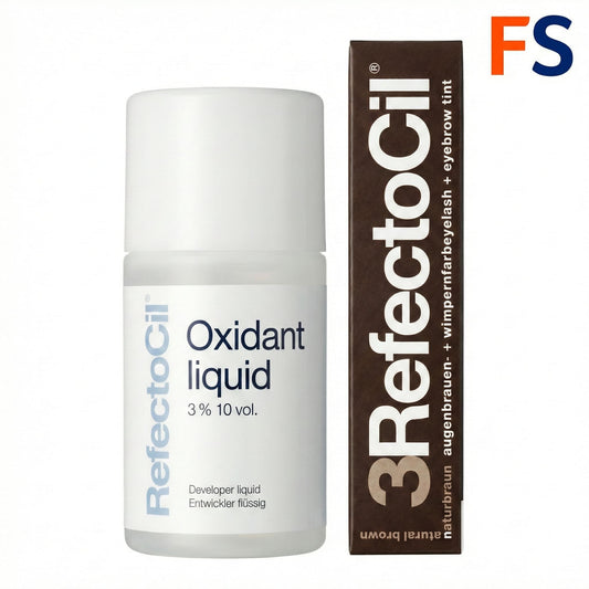 Refectocil Augenbrauen & Wimpernfarbe Nr. 3 + Entwickler flüssig  1 Set