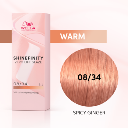 Wella Shinefinity 60ml 08/34 Spicy Ginger