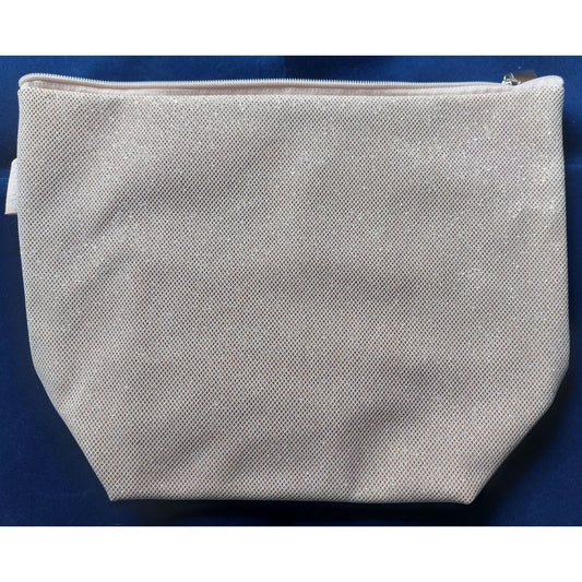 Alcina Kosmetiktasche beige mit gold Glitzereffekt