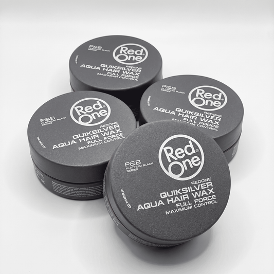RedOne Aqua Hair Wax Full Force Maximum Control Quiksilver 4x150ml by Frisör Schäfer Online Shop.